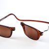 Easy Reader magneetleesbril leesbril met magneetsluiting model Classic XL zon bruin